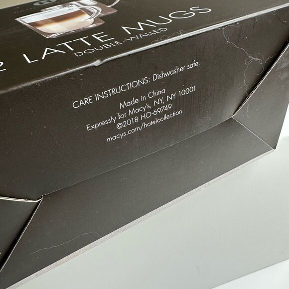 Hotel Collection Set of 2 Latte Mugs, Created for Macy's NWT - Picture 6 of 9